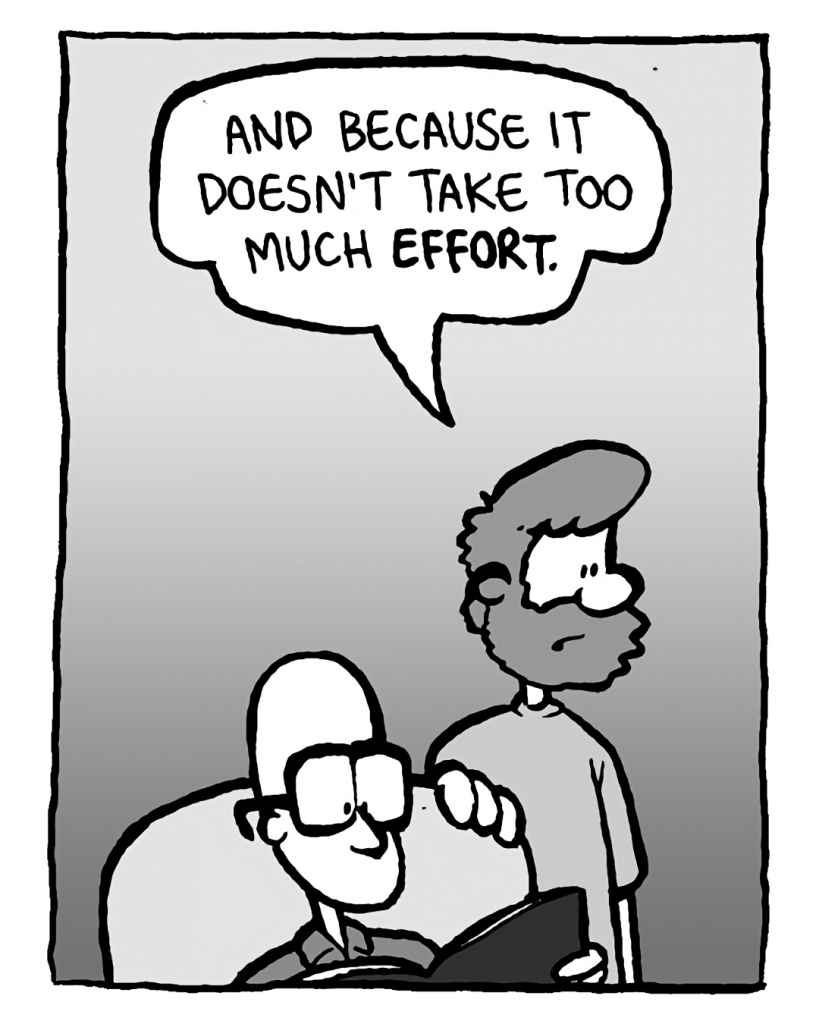 GREG: And because it doesn't take too much effort.