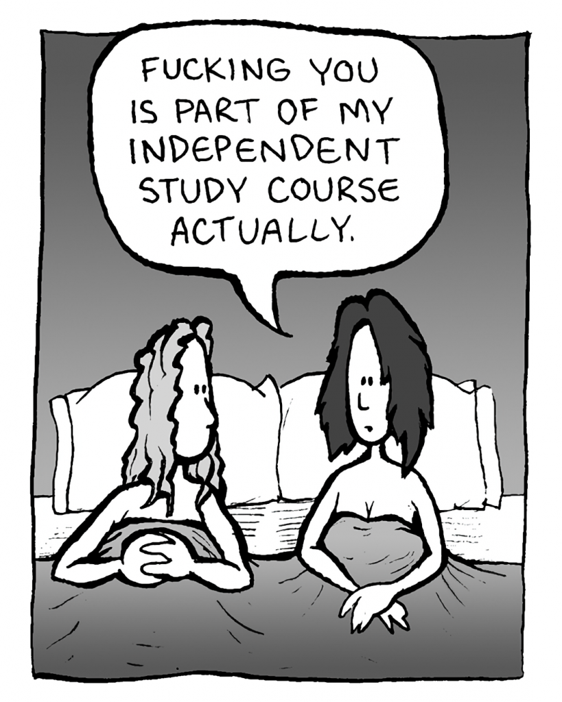 SEX TAPE STUDENT: Fucking you is part of my independent study course actually.