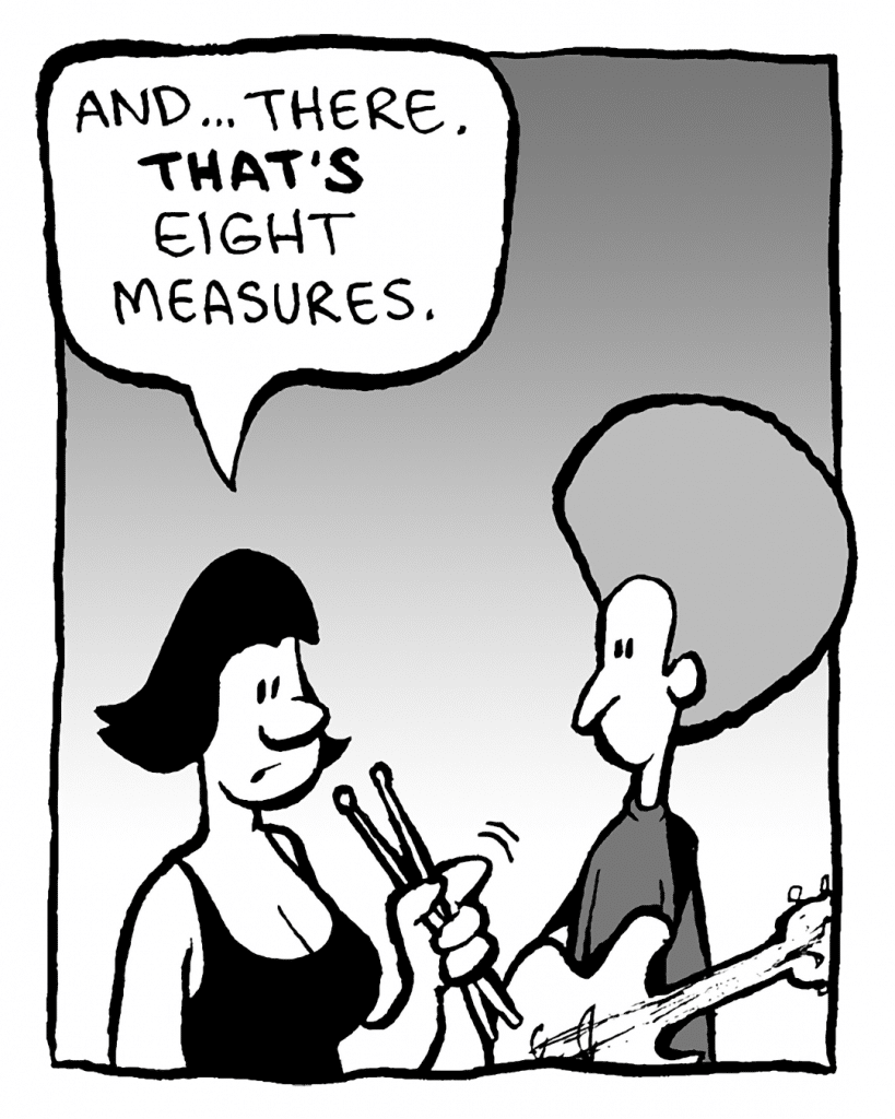 CHRISTINA: And... there. THAT'S 8 measures.
